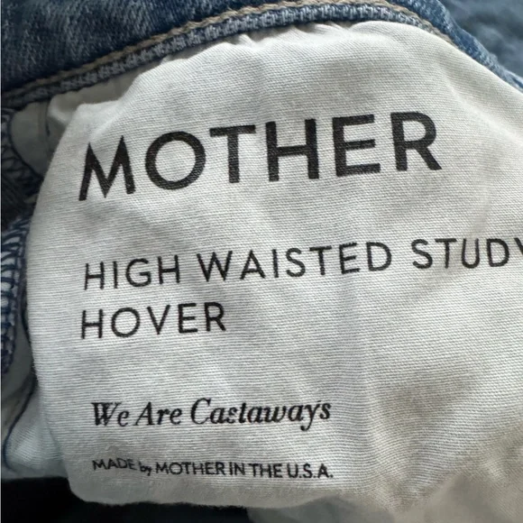 Mother Superior High Waisted Study Hover In We Are Castaways Jeans Size 26